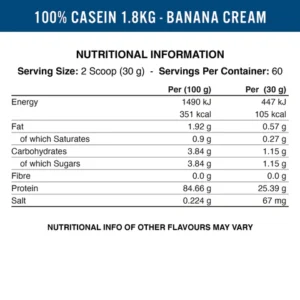 APPLIED NUTRITION CASEIN 1.8KG - Afbeelding 5