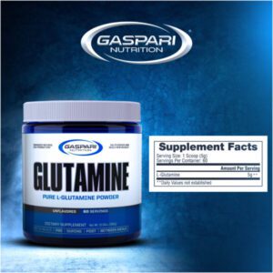 GASPARI GLUTAMINE 300GR - Afbeelding 2