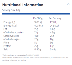 USN TRUST PROTEIN COOKIE BAR - Afbeelding 2