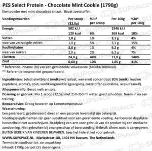 PES SELECT WHEY 1.8KG - Afbeelding 2