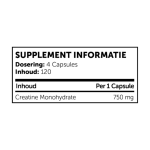REAL SUPPS NUTRITION CREATINE 3000 – 120 CAPS - Afbeelding 2