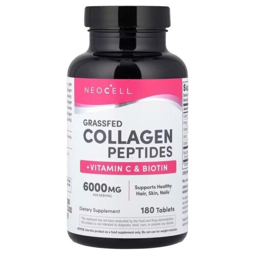 Grassfed Collagen Peptiden + Vitamin C & Biotin (180 tabl)