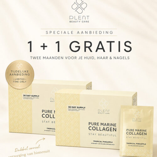 Pure Marine Collageen Poeder – Tropical Pineapple – 2×30 sachets – 1+1 Gratis Aanbieding - tht dec 2026
