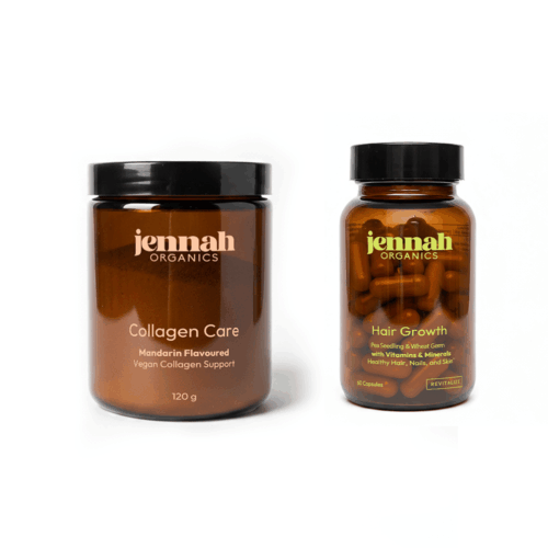Jennah Organics — Stralendheid + Glanzend Haar Duo